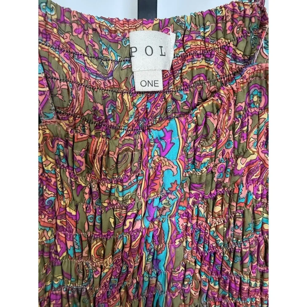 POL Boho Patchwork Maxi Dress - Picture 3 of 4